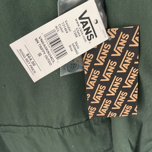 Men’s Vans lightweight button up jacket 100% cotton - Picture 4 of 4